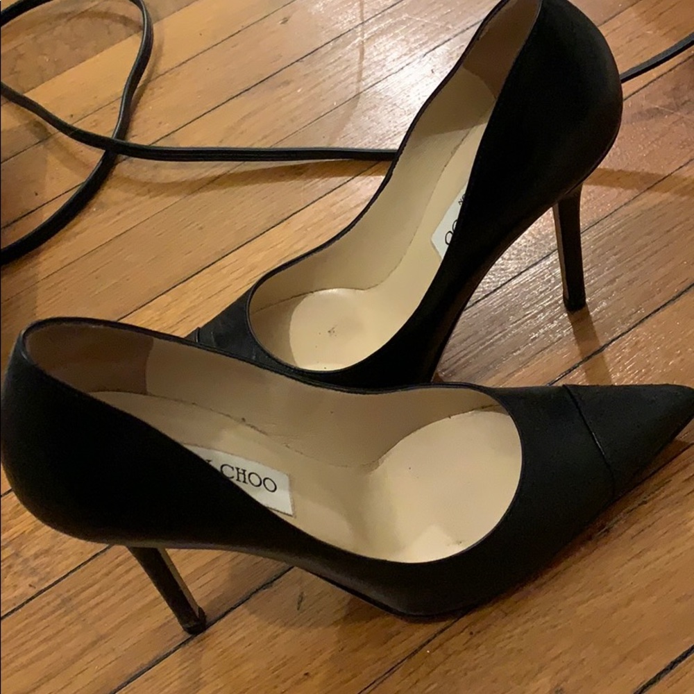 Jimmy Choo heels with box and dust bag